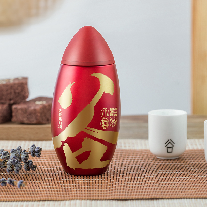 谷小酒 红米粒 45度 100ml*24瓶 整箱装 浓香型白酒