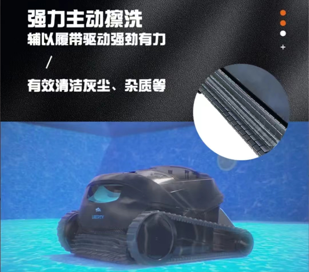 maytronics全自动LIBERTY300海豚无线吸污机游泳池水下吸尘器水龟高清大图