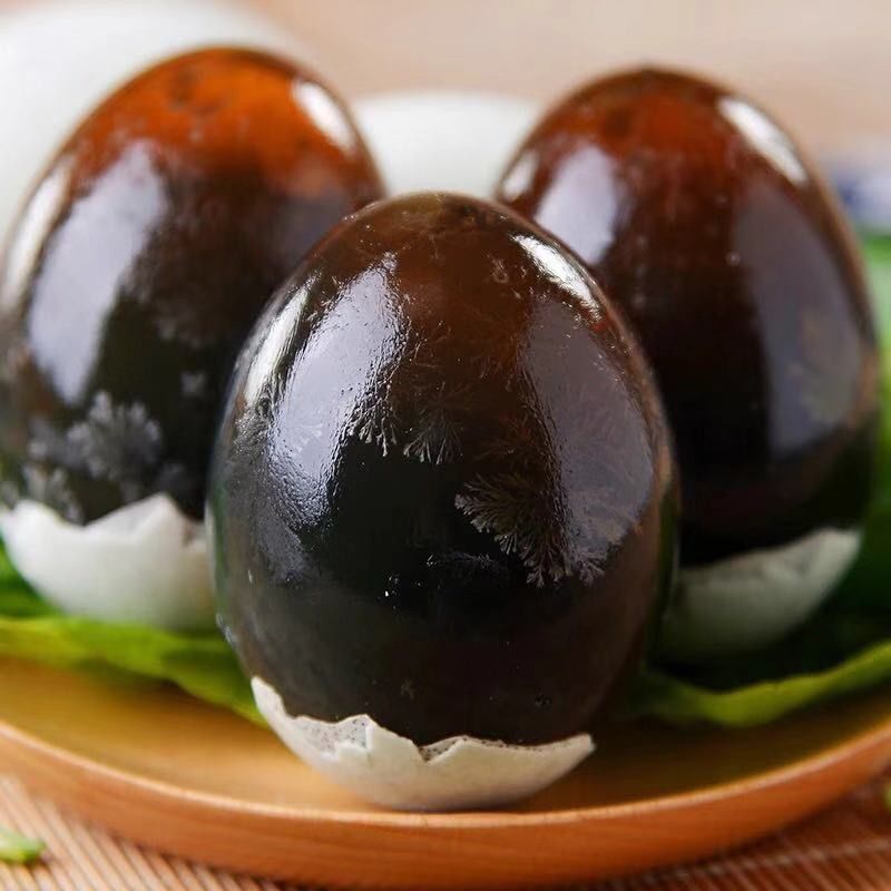[熊猫鸟]河南特产松花皮蛋 10枚 单枚60-70g 正宗土鸭蛋新鲜腌制溏心皮蛋河南特产变蛋高清大图