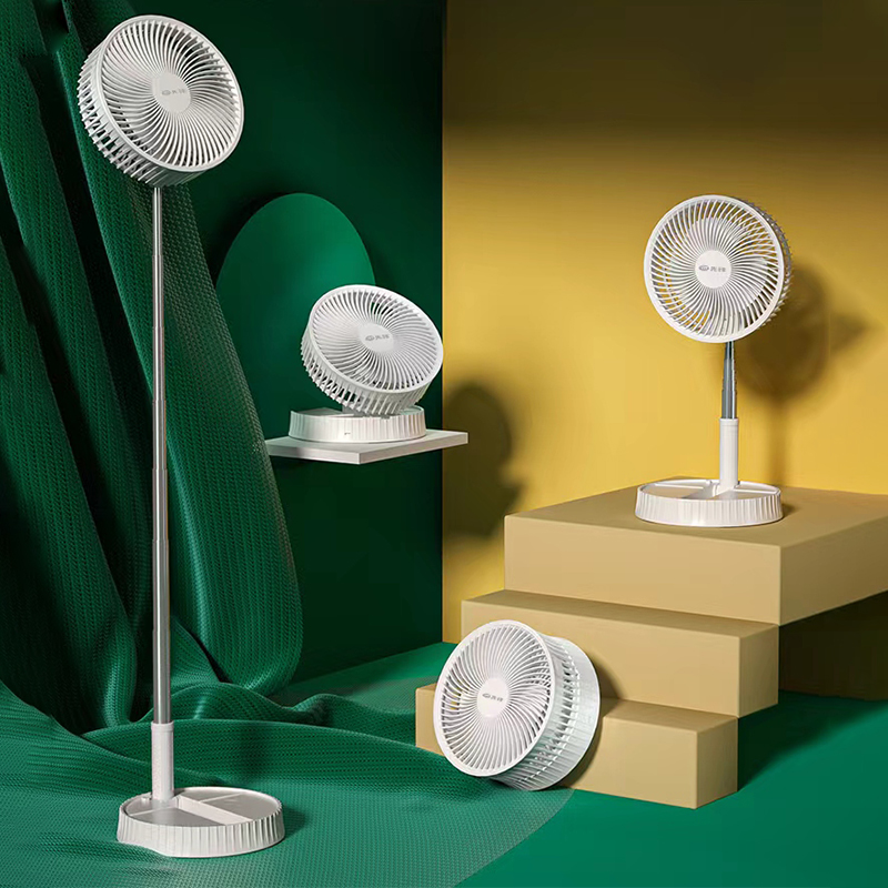 先锋落地循环扇小型多功能轻音伸缩折叠电风扇家用户外露营台立式DZD-T13R