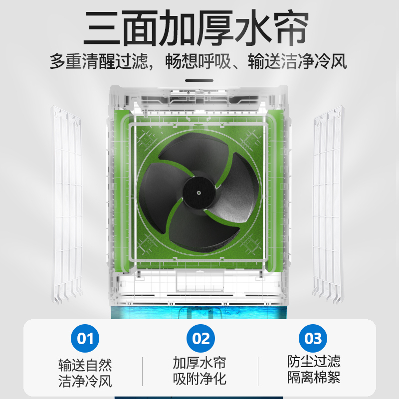 志高(CHIGO)工业风扇冷风机家用加水制冷器 大型商用工业冷气电风扇水冷空调扇FKL-L251Y