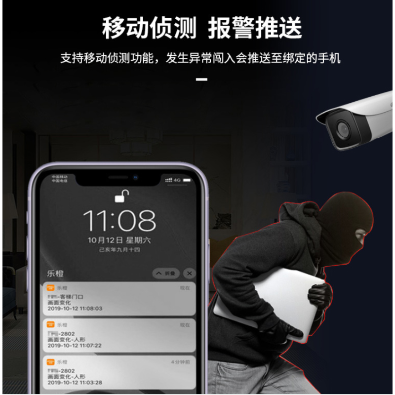 大华(Dahua)办公室/会议室拾音监控设备套装 300万POE供电 网络红外摄像头手机录音监控(5路带2TB硬盘)