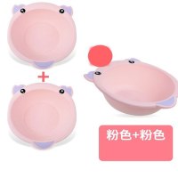 创意可爱简约现代2个3装婴儿洗脸盆塑料家用宝宝卡通小盆子儿童新生儿用品PP屁屁股清洁工具清洁用品生活日用