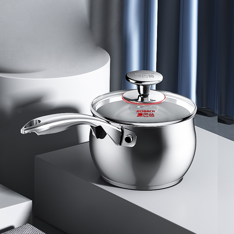 康巴赫畅享系列不锈钢奶锅-16cm高清大图