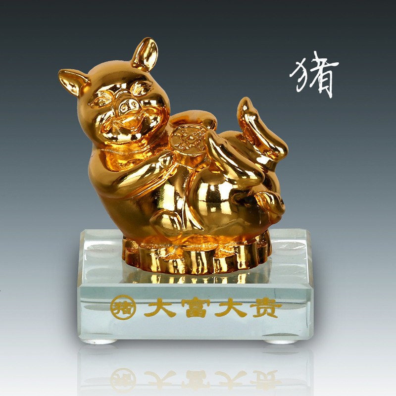汽车高档十二生肖摆件鼠牛虎兔蛇马羊猴工艺品车载摆设车内装饰品