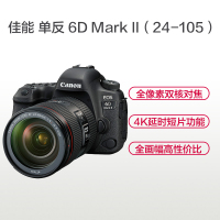 佳能(Canon) 6D Mark II全画幅数码单反相机 24-105 4L IS II USM镜头套装 6D2礼包版