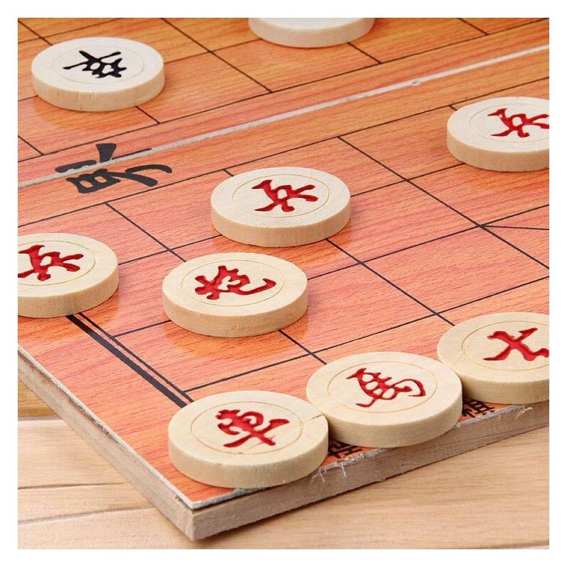 象棋中国象棋套装可折叠棋盘儿童实木象棋学生培训棋子|2.4木盘象棋