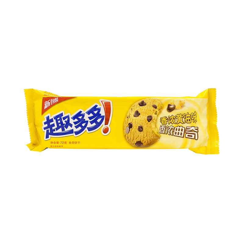 趣多多 曲奇饼干 香浓黄油味72g