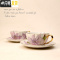 三维工匠欧式咖啡杯碟套装下午茶杯创意英式杯具优雅简约描金边骨瓷花茶杯 15件套装咖啡器具