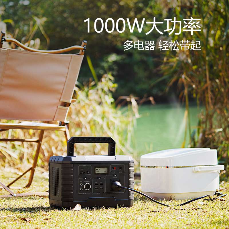 公牛(bull) 220V户外电源移动停电应急家庭备用1000W大容量蓄电池 GNV-PBM1000高清大图