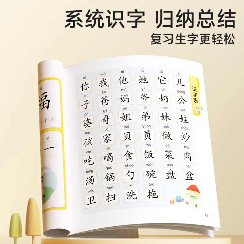 [热卖❤️全4册]学前识字造句书 [正版]学前识字造句书识字卡片幼儿园看图趣味识字幼儿启蒙早教书籍学前班识字320汉字满高清大图