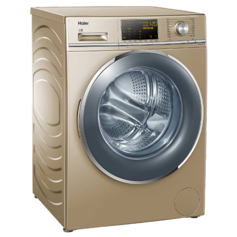 海尔haierg80678bx14g全自动滚筒洗衣机直驱变频8公斤超薄型紫水晶