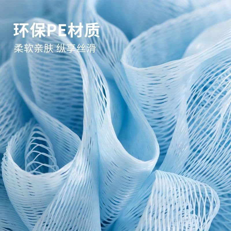 沐浴花球居家家大号沐浴球可爱高档不易散柔软搓澡浴花洗澡泡澡图片