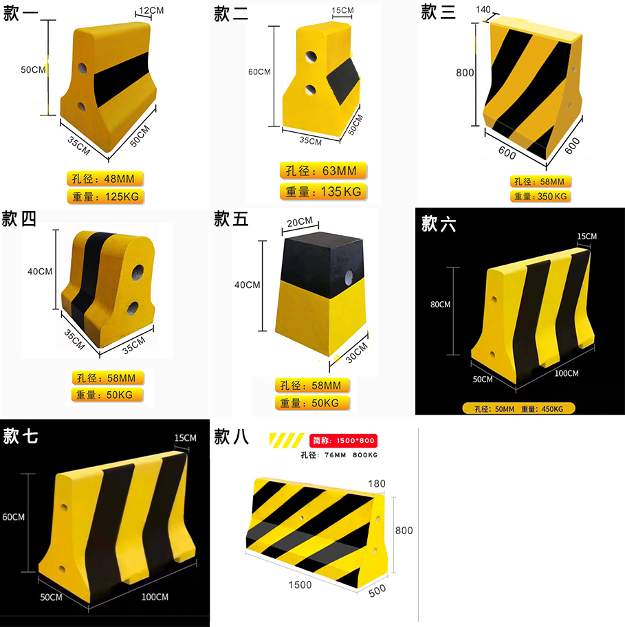 汐 隔离路障 款六个高清大图