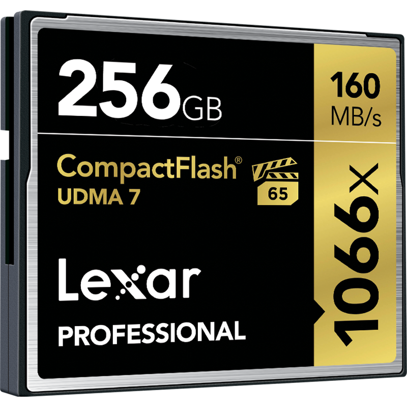 雷克沙(LEXAR)CF卡256G 1066X 160M 高速4K高清存储卡 单反相机内存卡