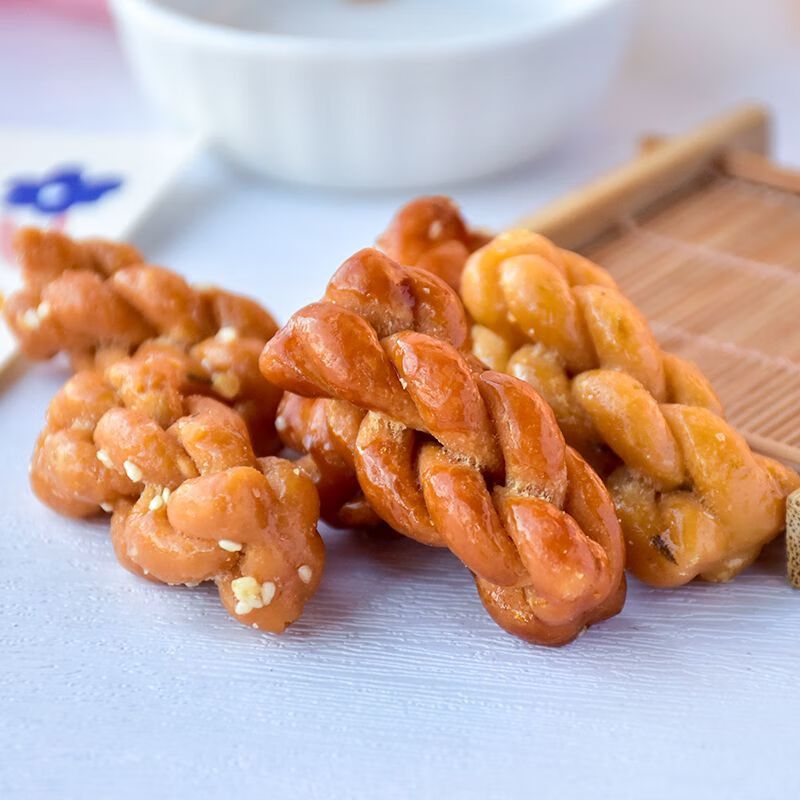 小麻花味香葱味黑糖味酥脆散装小包装怀旧零食糕点心 香葱味500g