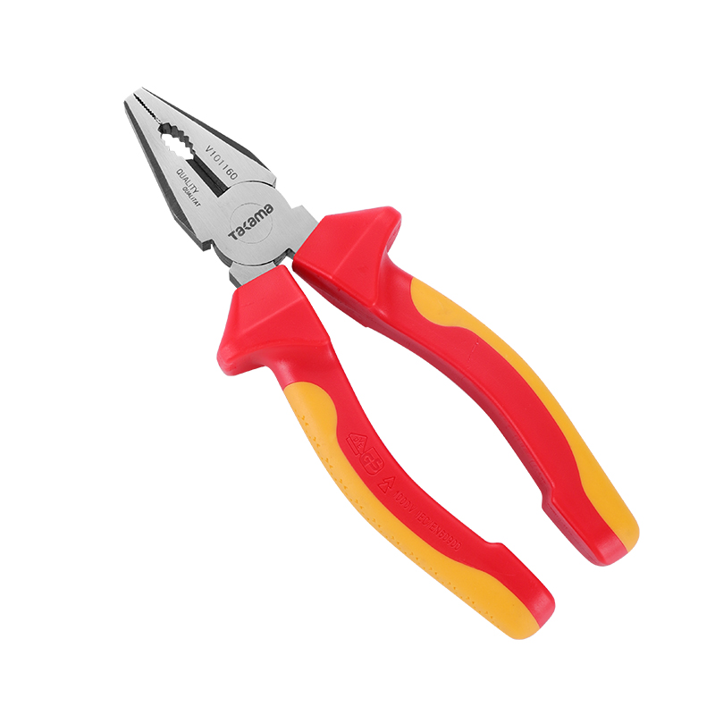 takama 高松 VDE绝缘耐压钢丝钳老虎钳虎口钳子7英寸 v101180高清大图