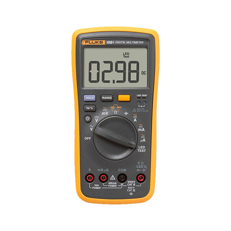 福禄克(FLUKE)18B+万用表可测发光二极管多功能电工万能表