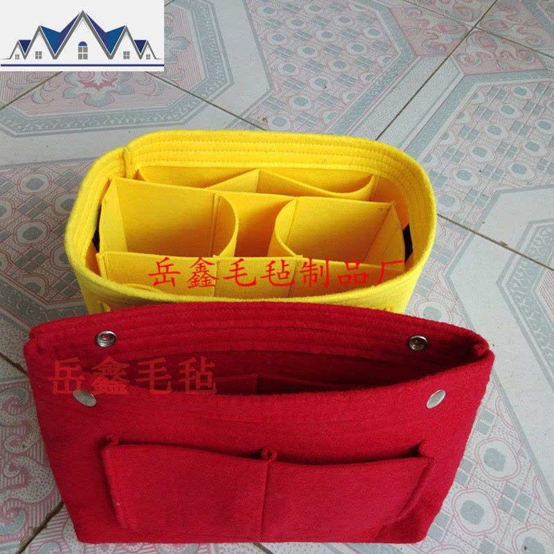 定做毛毡包中包收纳包整理包内胆包内包 整理袋大号化妆包收纳 三维工匠图片