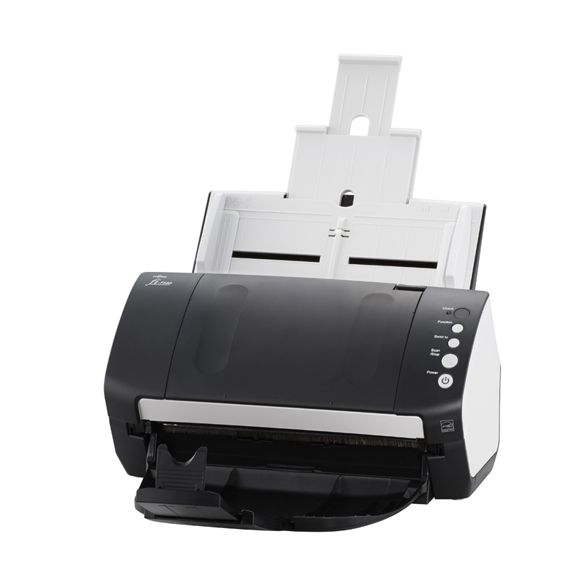 富士通fi-7140XZ扫描仪高速双面自动进纸a4文件发票合同文档证件扫描机文字识别PDF多页合一办公扫描仪