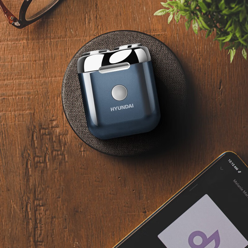 HYUNDAI韩国现代-便携小巧迷你电动双头剃须刀全身水洗 男士刮胡刀 YS665!高清大图