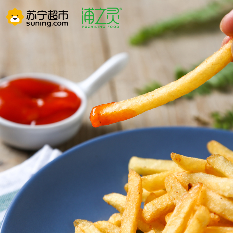 浦之灵 冷冻蔬菜 美式乡村薯条 300g 袋装 空炸锅细薯条