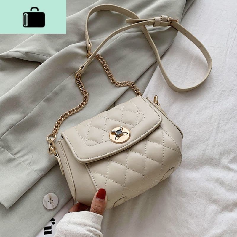 菱格链条小包包女包新款2020潮质感复古斜挎包夏天洋气休闲单肩包NEW LAKE女士单肩包图片