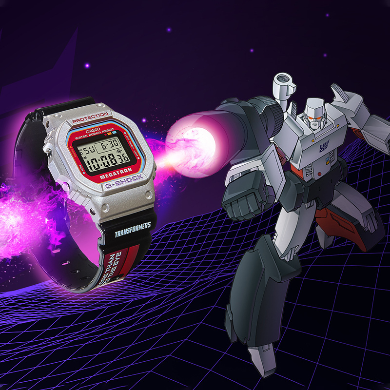 卡西欧手表男g-shock变形金刚联名款 特殊背刻包装 防水潮表休闲日韩