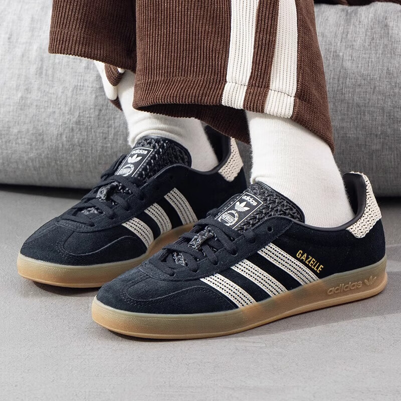 阿迪达斯（adidas）三叶草休闲鞋女鞋新款运动鞋GAZELLE复古防滑轻便板鞋JI2755 ZP高清大图