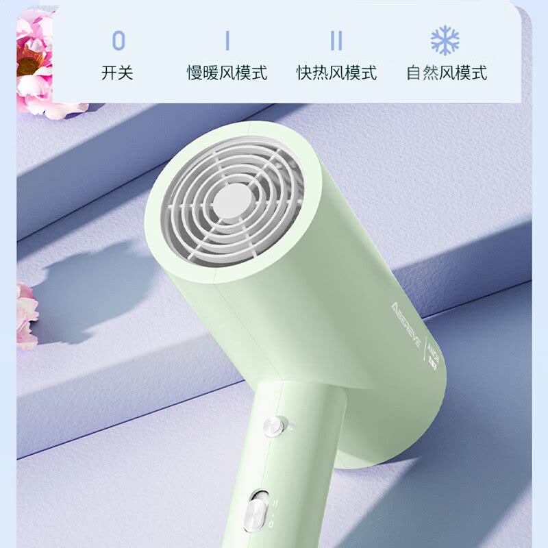 艾贝丽 家用无叶风筒学生宿舍发廊吹风机 ABL-DCF69豆蔻绿图片
