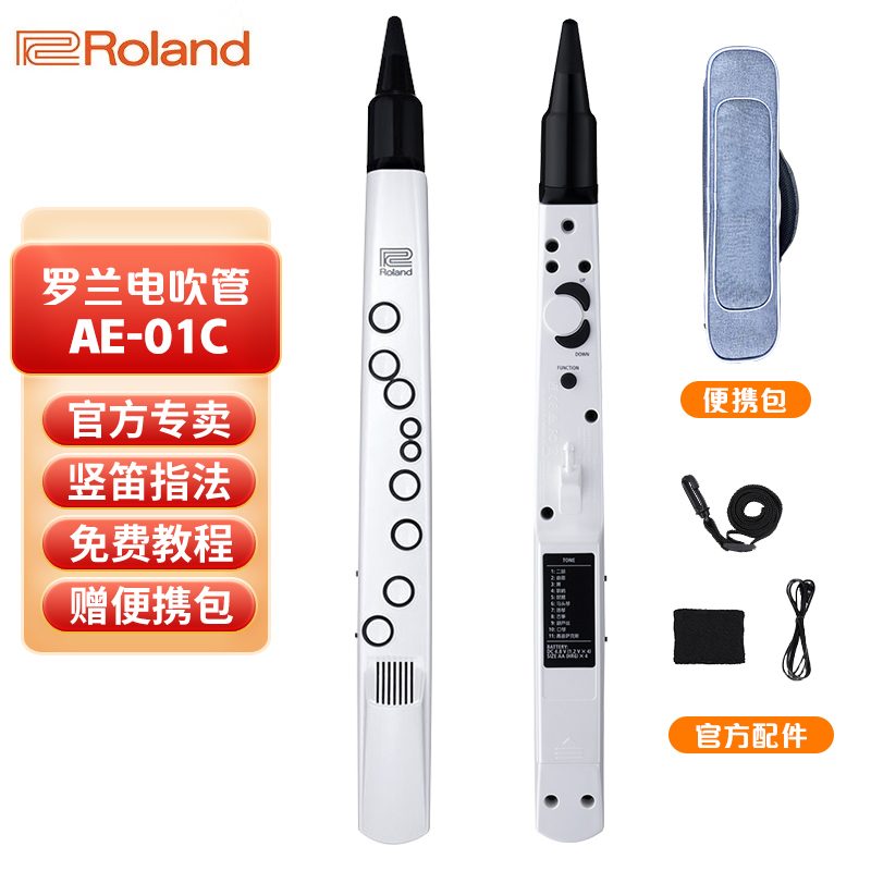罗兰(Roland)AE-01C电吹管新型电子萨克斯支持蓝牙初学者成人老年人电子管乐