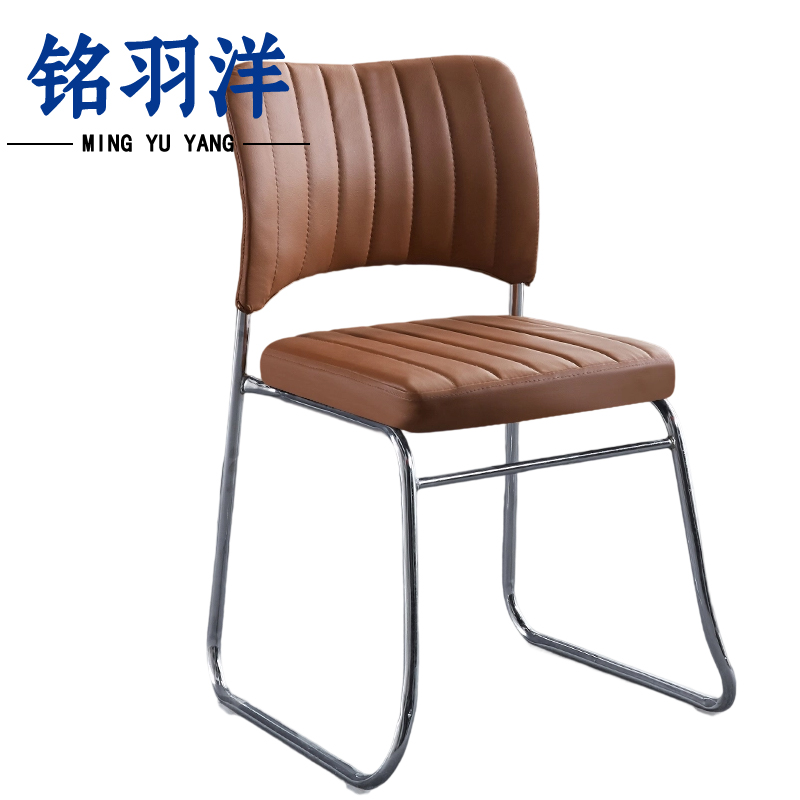 铭羽洋靠背椅19#棕色把高清大图