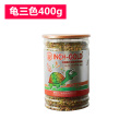 乌龟饲料粮食巴西龟粮龟虾干水龟粮幼龟食物龟食陆龟龟粮_1 默认尺寸 龟三色400g（中颗粒）
