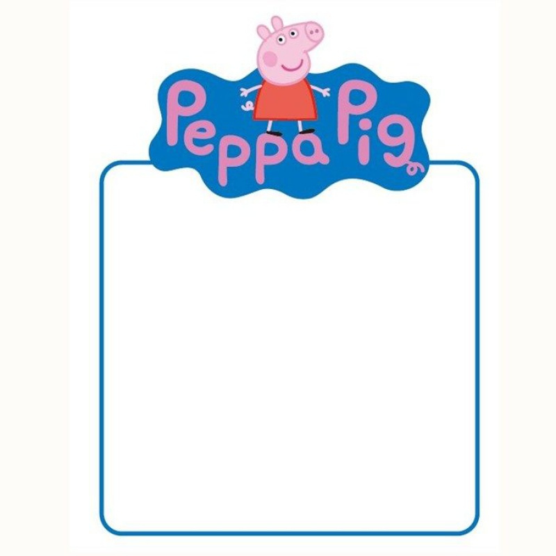 佩奇(38x28cm) 创意冰箱贴留言板磁贴可擦写白板磁铁冰箱贴装饰记事板