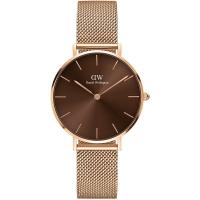 丹尼尔惠灵顿(Daniel Wellington)女士机械表时尚简约玫瑰金不锈钢防水优雅腕表