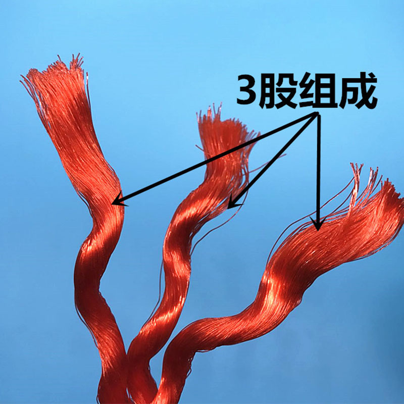3M 红色绳子尼龙绳广告绳园艺绳装饰绳打包绳捆绑绳晾衣晒被绳绞丝绳 6毫米粗100米长高清大图