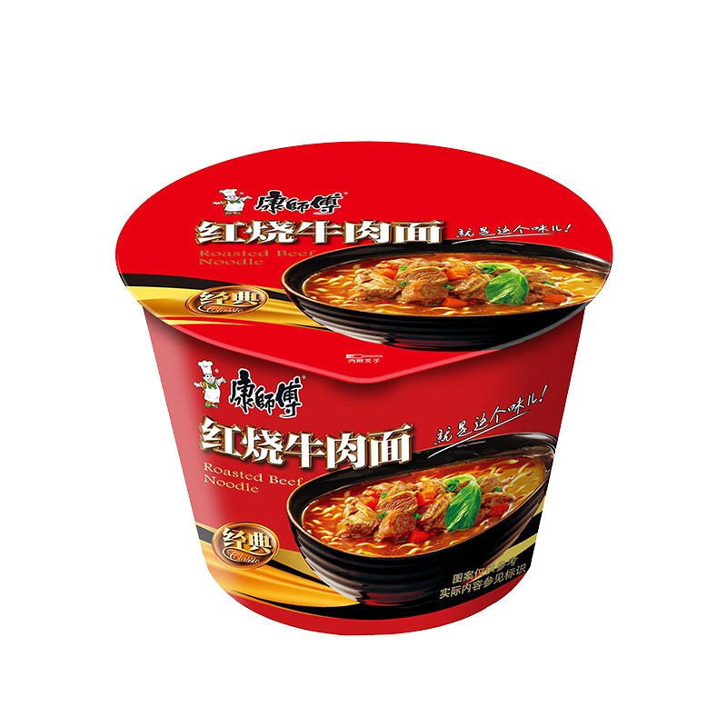 康师傅 红烧 牛肉面 12桶/箱