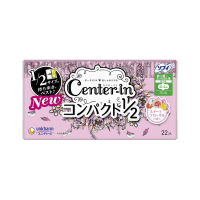 UNICHARM尤妮佳CENTERIN花香型日用棉柔超薄护翼卫生巾215MM22片装