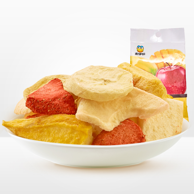来伊份综合水果冻干25g果肉水果干冻干片蔬果干蜜饯来一份