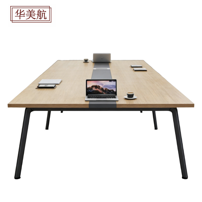 华美航 会议桌 2000*1000*750mm 张高清大图