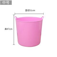 宝宝洗澡桶塑料加厚儿童泡澡桶多功能加大收纳桶加厚沐浴桶洗澡盆|加厚款-直径51高46深紫0-8岁