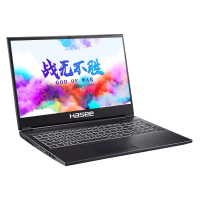 神舟(Hasee) 战神K670T-G6A2 15.6英寸学生办公电竞游戏本笔记本电脑(战斗版:酷睿i5-10400处理器 MX350 2G显卡 8G内存 512G固态 IPS)