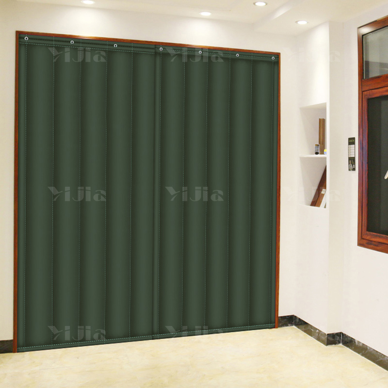 翌嘉YJ3111633 牛津布棉门帘保暖保温门帘防风防寒 绿色高清大图