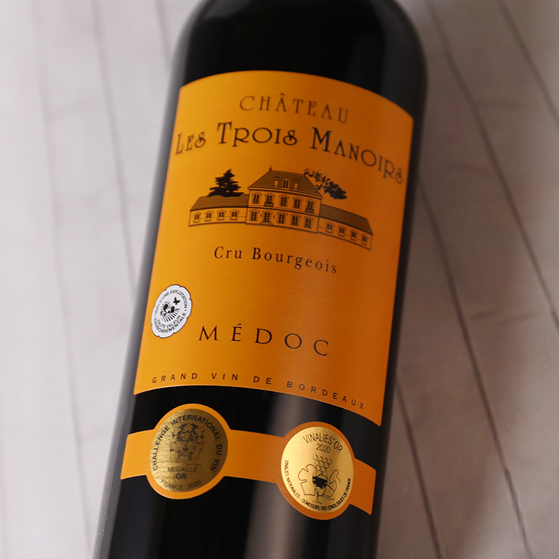 2018年三堡酒庄名庄红酒法国中级庄原瓶进口波尔多梅多克产区干红葡萄