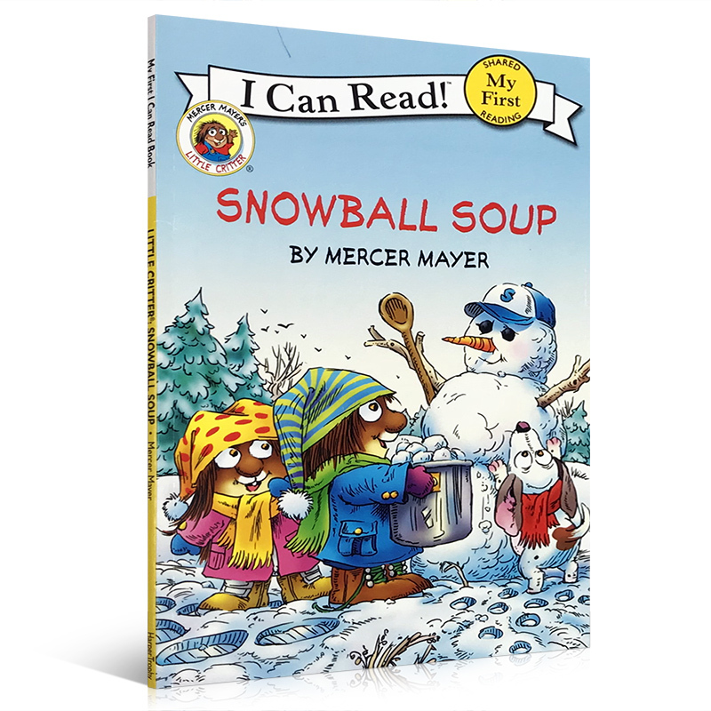 [正版]送音频英文原版Merry Christmas圣诞节庆绘本I Can Read系列Snowball Soup雪球汤