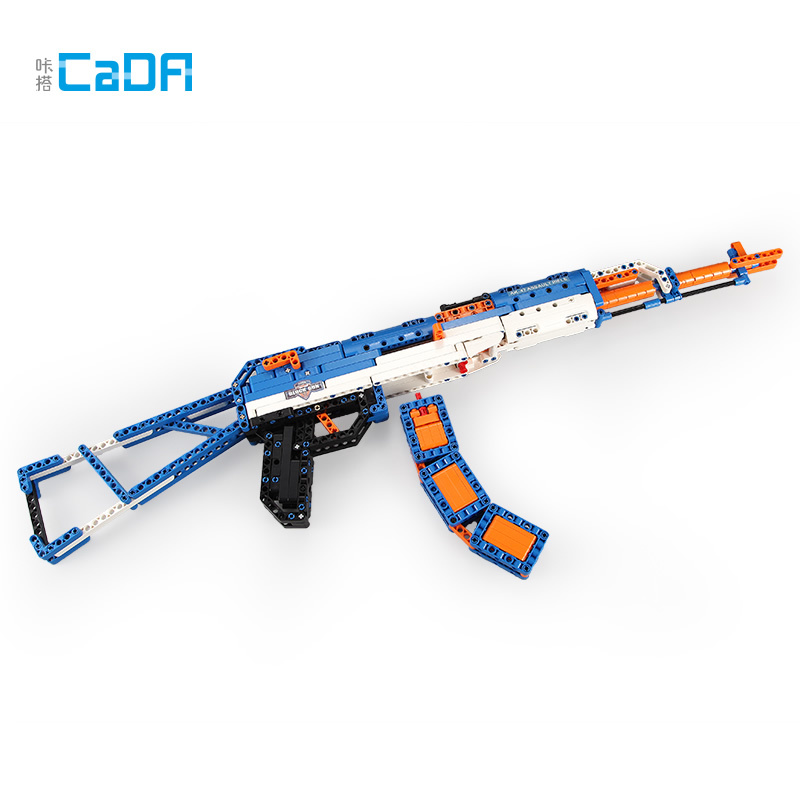 双鹰咔搭 AK-47积木枪积木玩具益智拼装玩具 可发射子弹 C81001