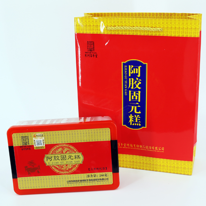 东阿百年堂 阿胶糕传统型280g盒装固元糕 方便即食阿胶膏