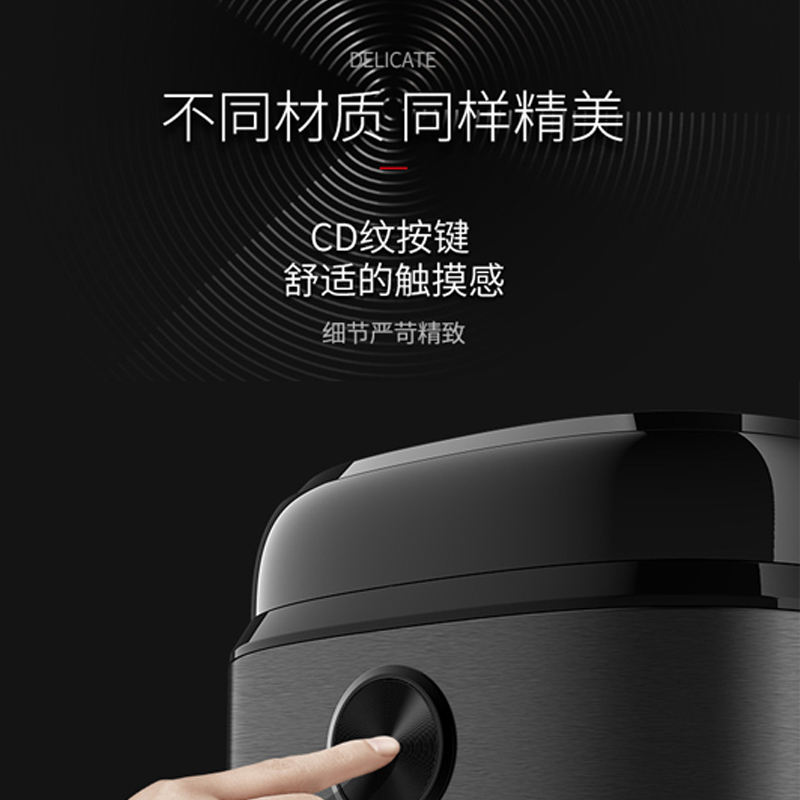 家實(JIA Shi) 电饭煲4L升智能预约多功能家用电饭锅小型家用微电脑式底盘加热不粘锅不溢锅厚釜球胆黑色