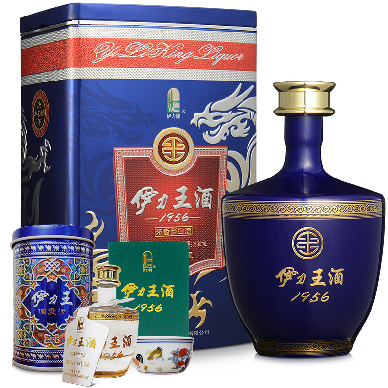 伊力特 伊力王酒蓝王 浓香型白酒 52度 500ml高清大图