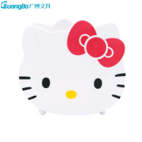 广博(GuangBo)KT86191 HelloKitty造型笔筒(2个) 笔座 桌面办公文具用品 颜色随机